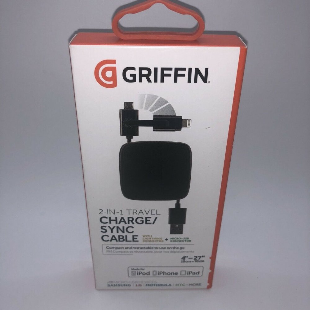 Griffin Retractable Charge/Sync Cable w/Lightning